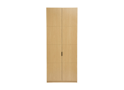 Armoire dressing avec 2 penderies finition bois ch&ecirc;ne L90 cm GARENCE