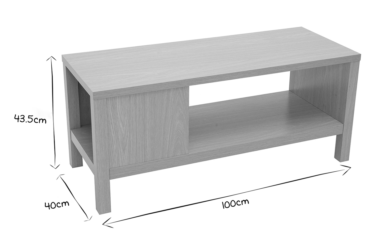 Banc d'entr�e avec rangement finition bois clair ch�ne avec coussin banquette gr�ge L100 cm GUMBY