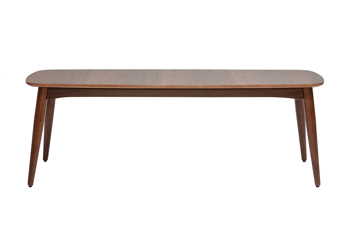 Banc vintage bois fonc� noyer L130 cm NORDECO