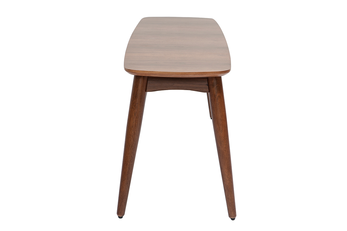Banc vintage bois fonc� noyer L130 cm NORDECO