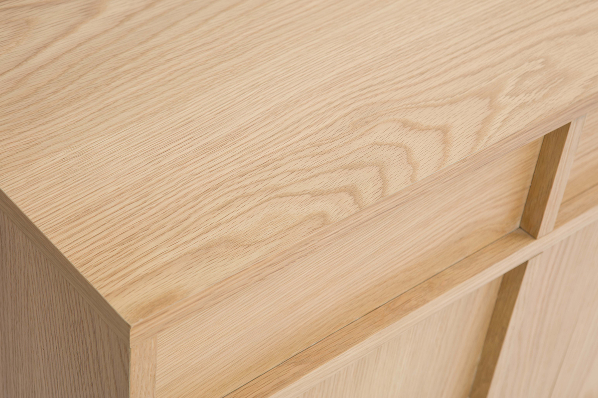 Buffet en bois clair ch�ne L160 cm ZAO