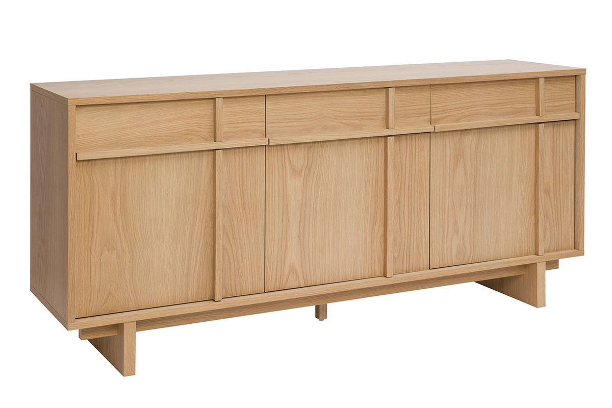 Buffet en bois clair ch�ne L160 cm ZAO