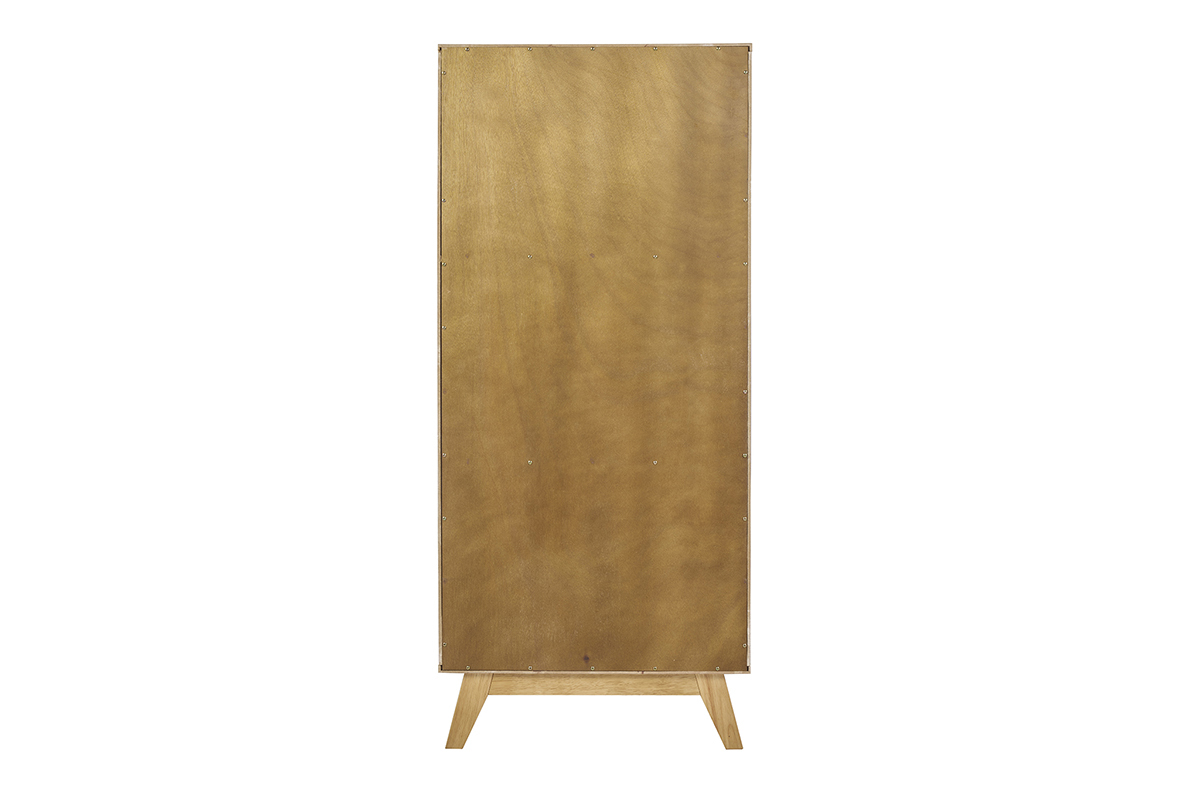 Buffet haut scandinave bois clair h�v�a L60 cm LEENA