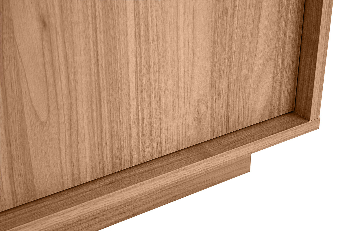 Buffet scandinave COMO en bois ch�ne avec 4 portes, dimensions 180 cm.