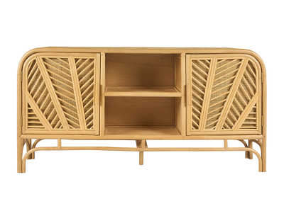 Buffet vintage en rotin 2 portes L150 cm GALON