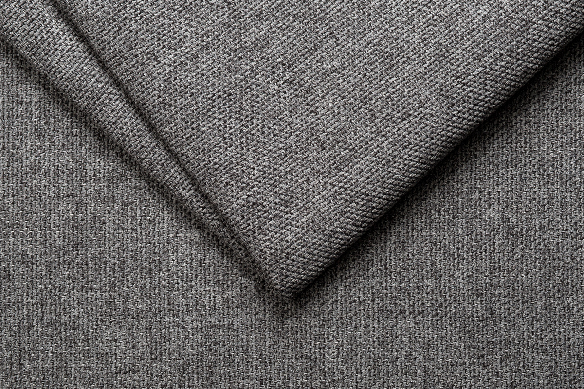 Canap� convertible scandinave 3 places en tissu gris anthracite et bois clair avec matelas 10 cm CREEP