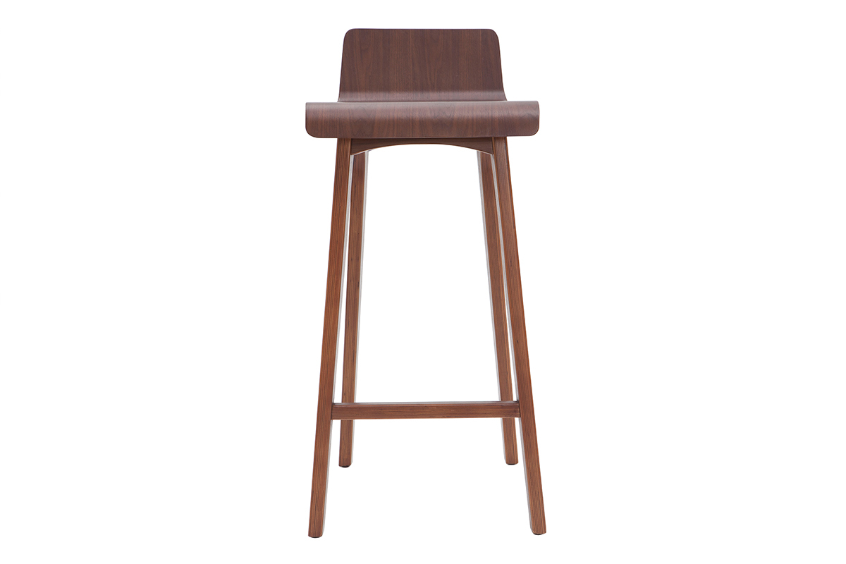 Chaise de bar bois fonc� 75 cm BALTIK
