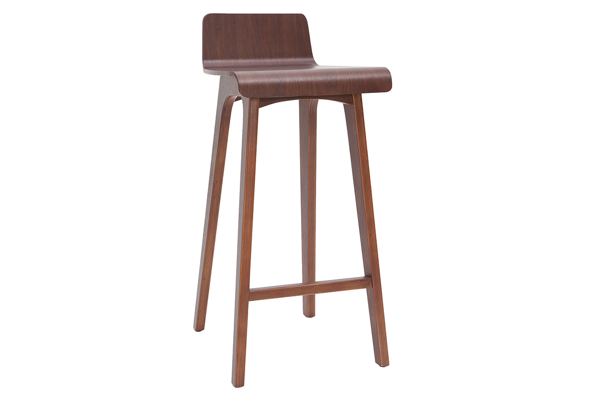 Chaise de bar bois fonc� 75 cm BALTIK