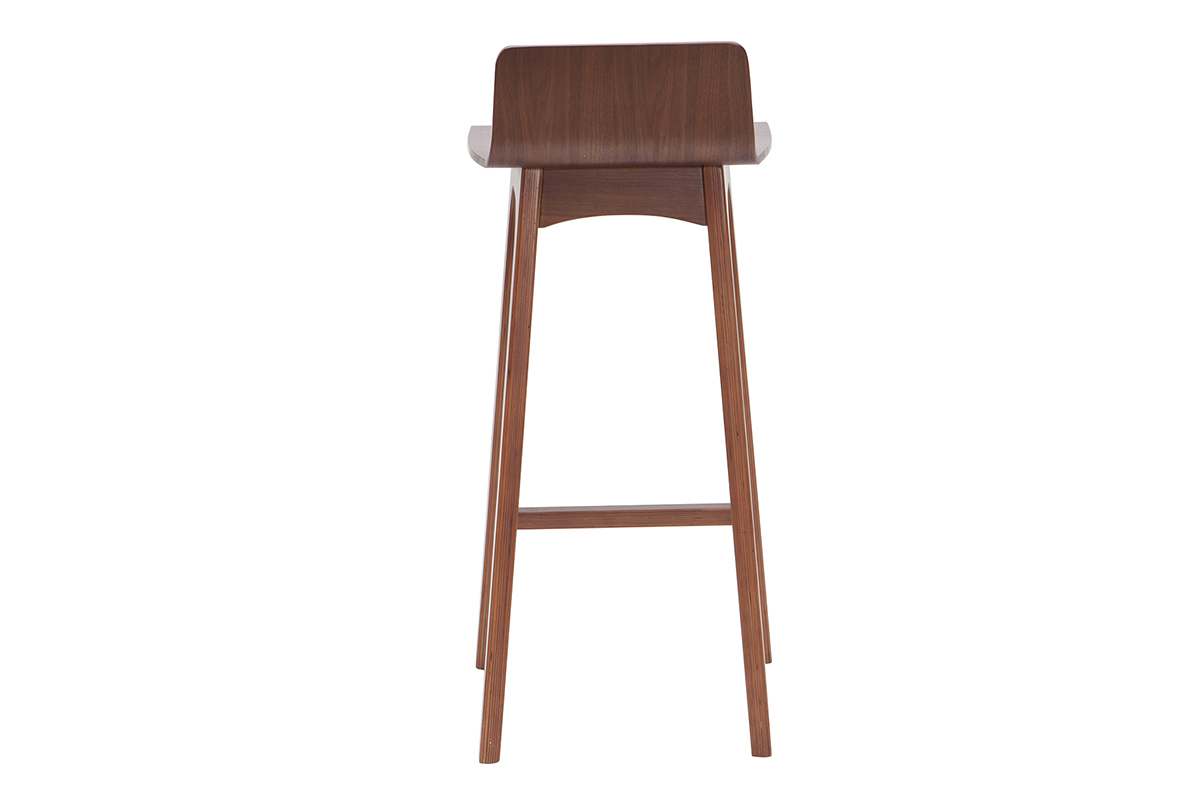 Chaise de bar bois fonc� 75 cm BALTIK