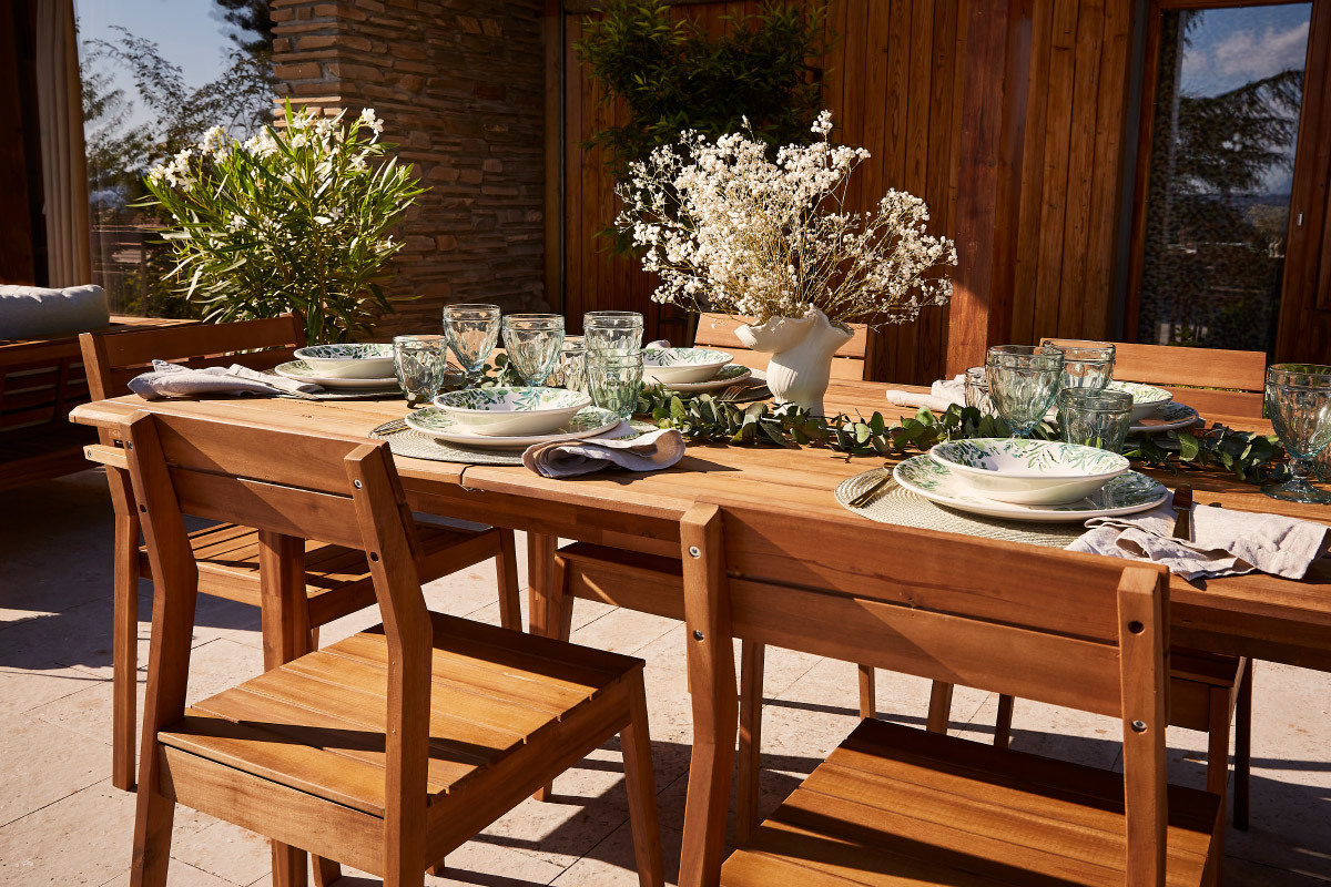 Chaises de jardin en acacia massif (lot de 2) CANOPEEsss