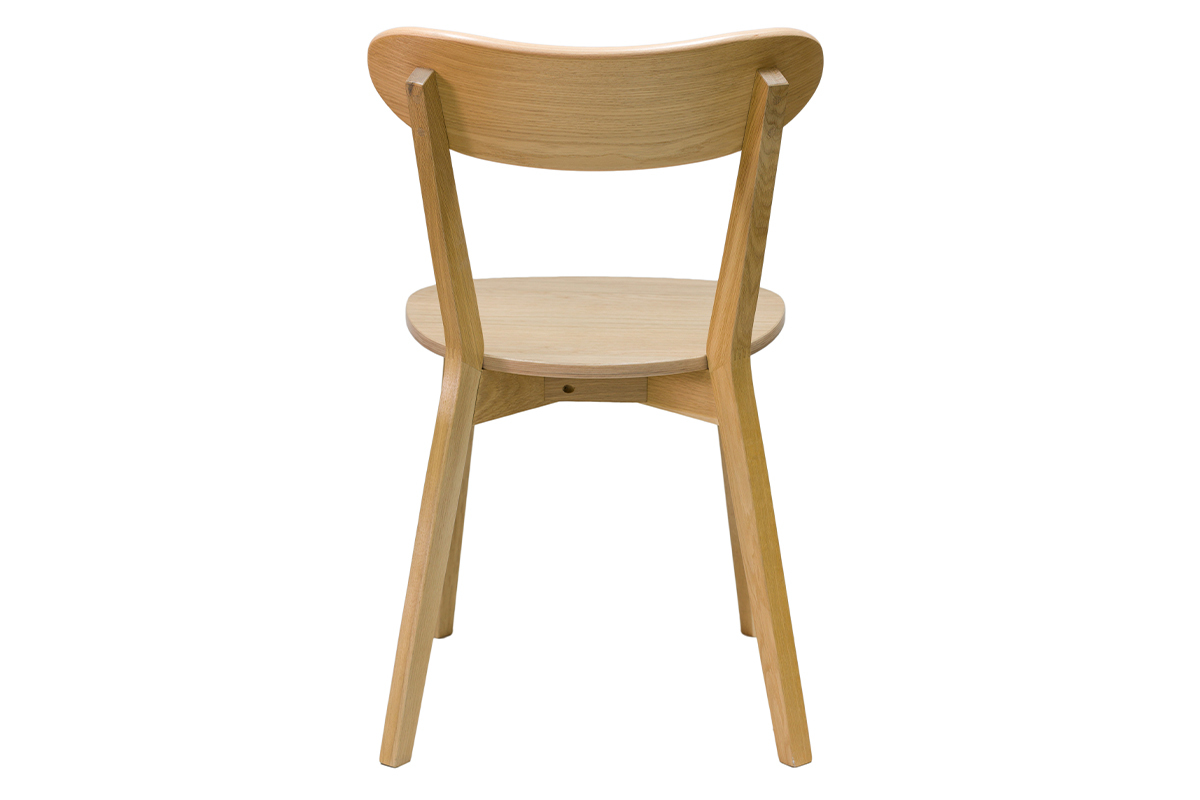 Chaises vintage bois clair ch�ne (lot de 2) DOVE