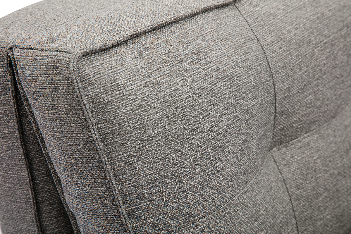 Chauffeuse 1 place convertible en tissu gris chin� SALLY