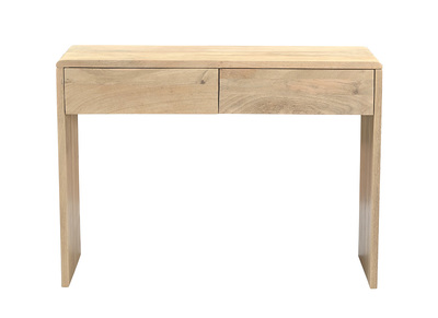 Console avec rangements en bois clair manguier massif L105 cm LATIKA