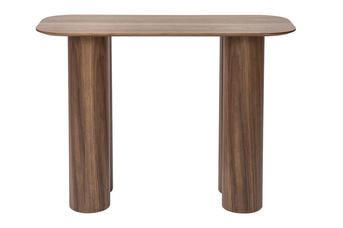 Console design en bois fonc� L100 cm FOLEEN