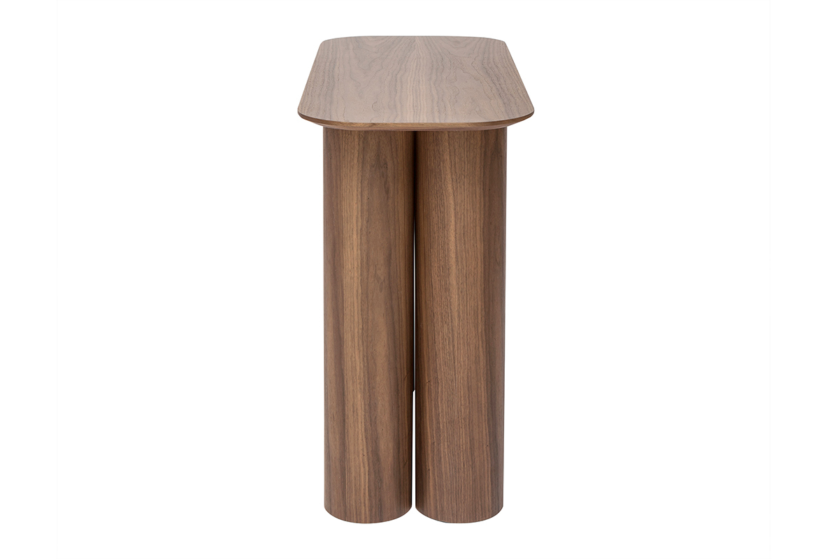 Console design en bois fonc� L100 cm FOLEEN