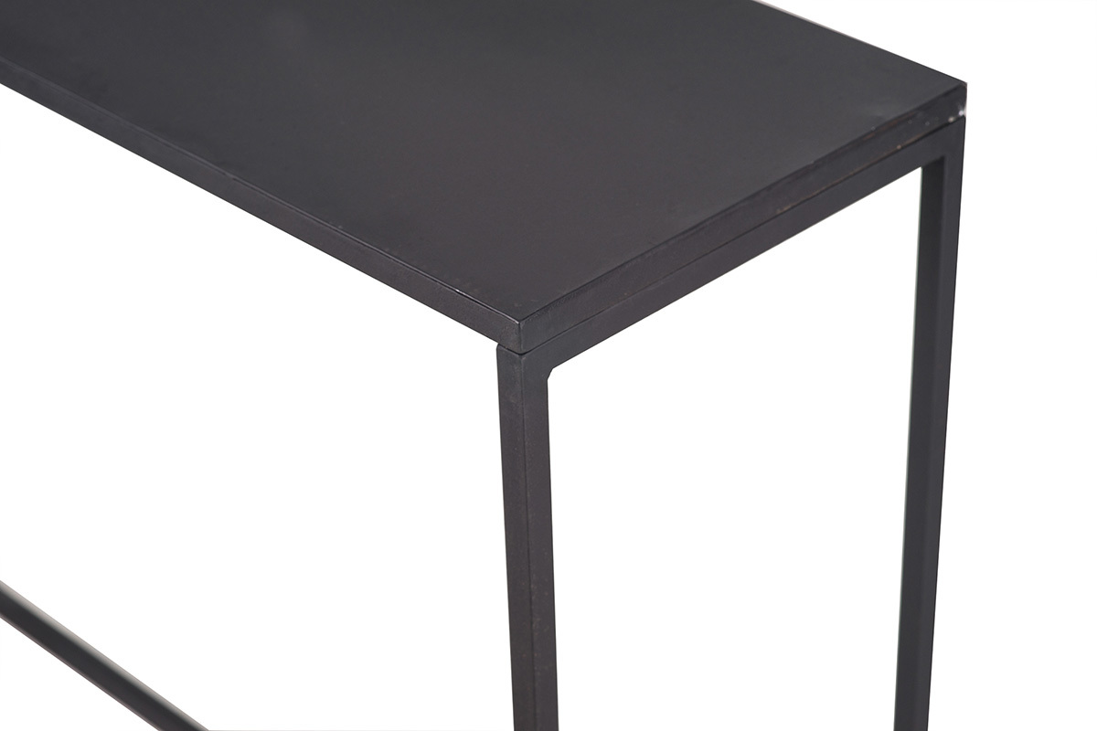 Console industrielle en m�tal noir L100 cm KARL