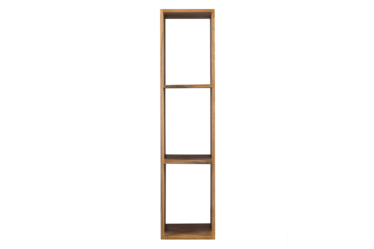 �tag�re murale industrielle en bois manguier massif L28 cm YPSTER