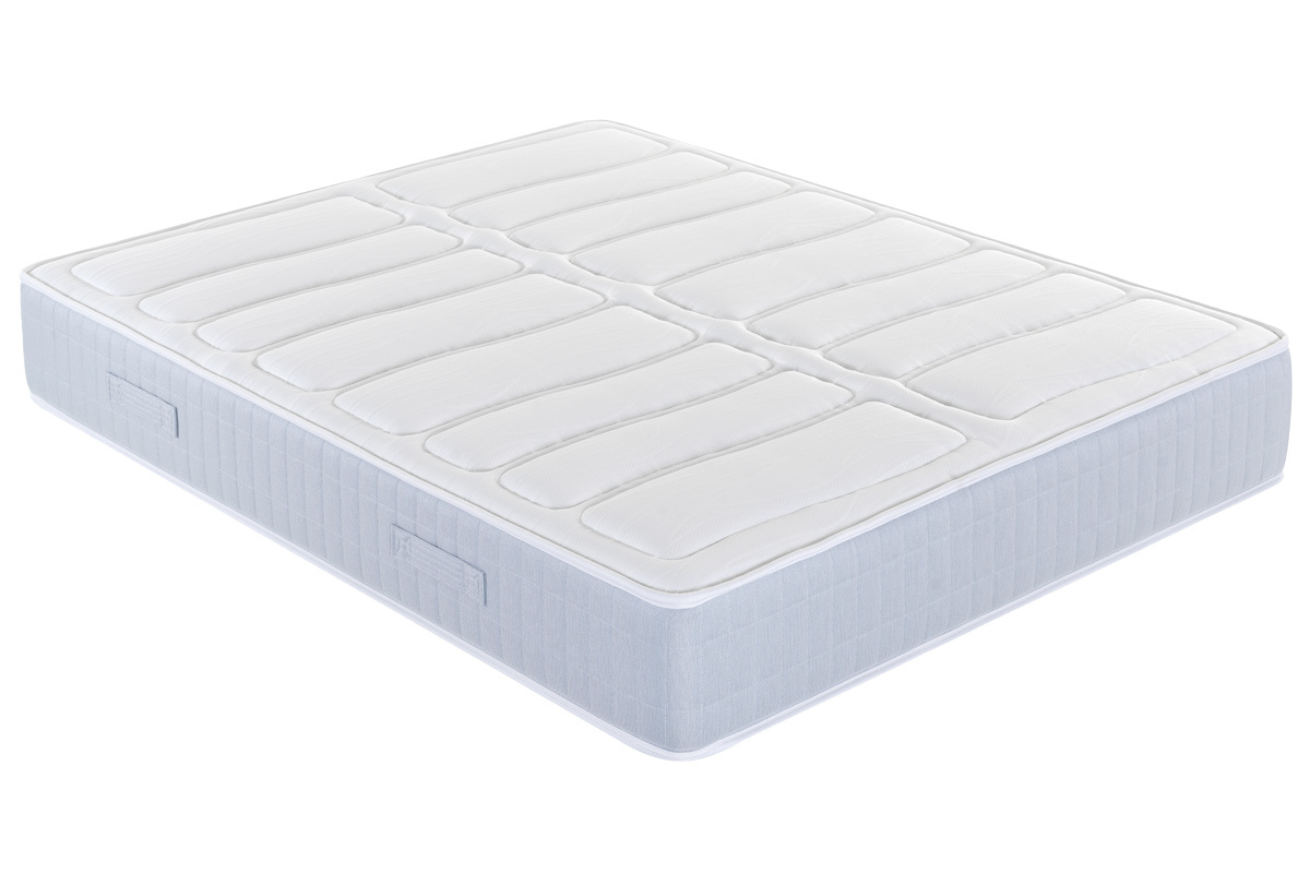 Matelas 160x200 cm � ressorts ensach�s avec accueil mousse � m�moire de forme 25 cm BEN