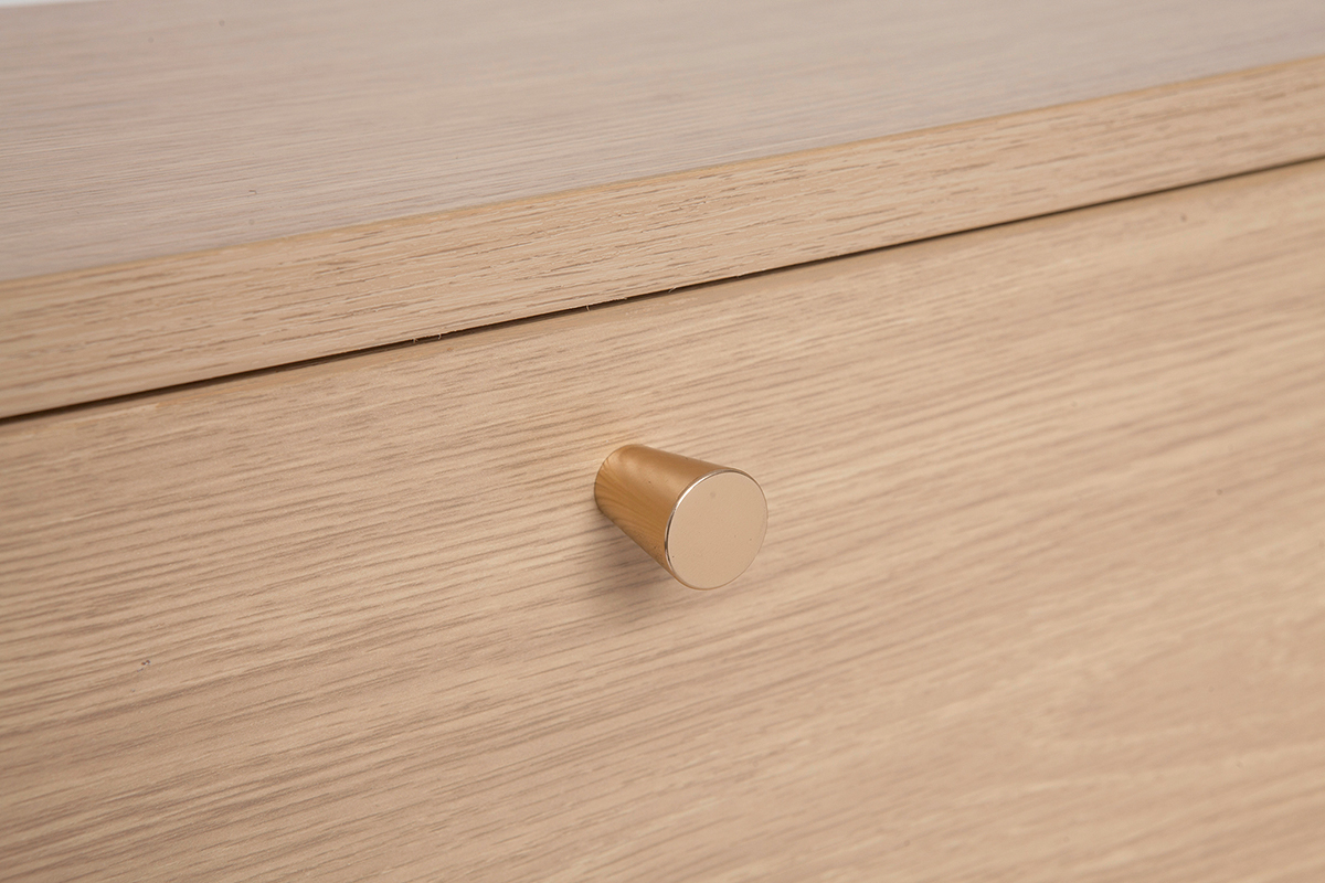 Meuble � chaussures finition bois clair ch�ne L126 cm SILVESTRE