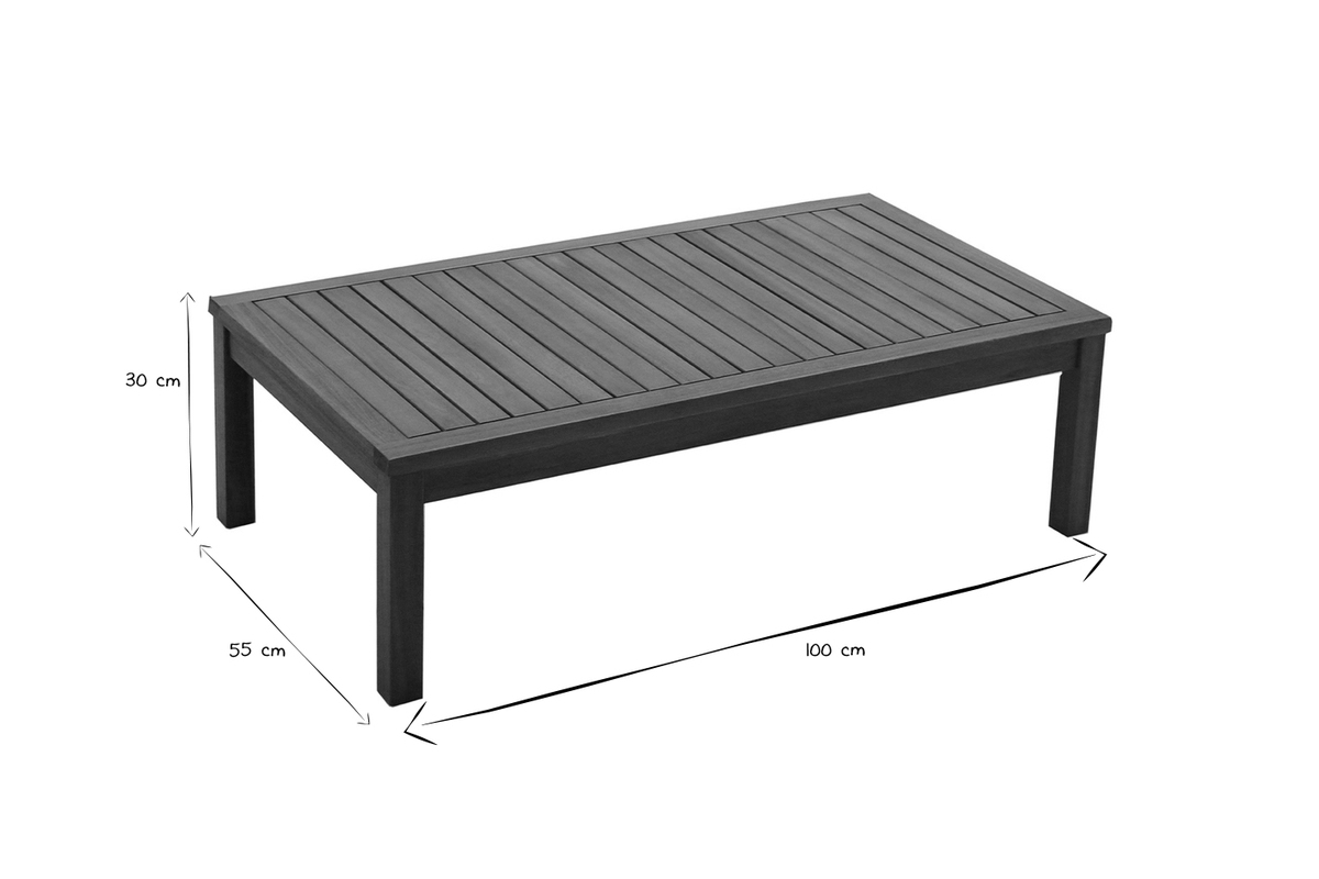 Salon de jardin d'angle 6 places en bois massif avec coussins d�houssables taupe BELIZE