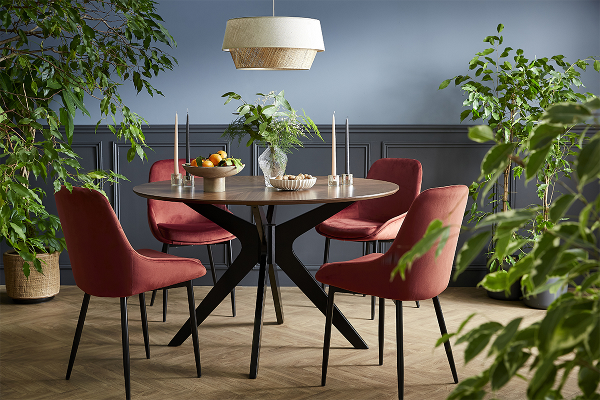 Suspension design bi-mati�re en lin gr�ge et rabane naturelle D45 cm SENSA