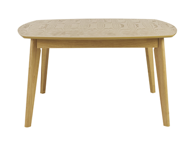 Table &agrave; manger carr&eacute;e scandinave bois clair ch&ecirc;ne L140 cm LEENA