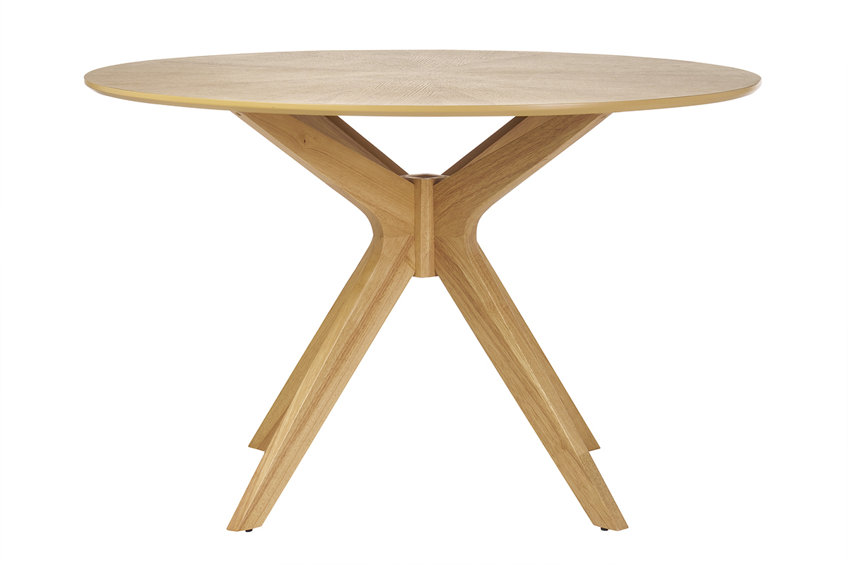 Table � manger design ronde ch�ne D120 cm DIELLI