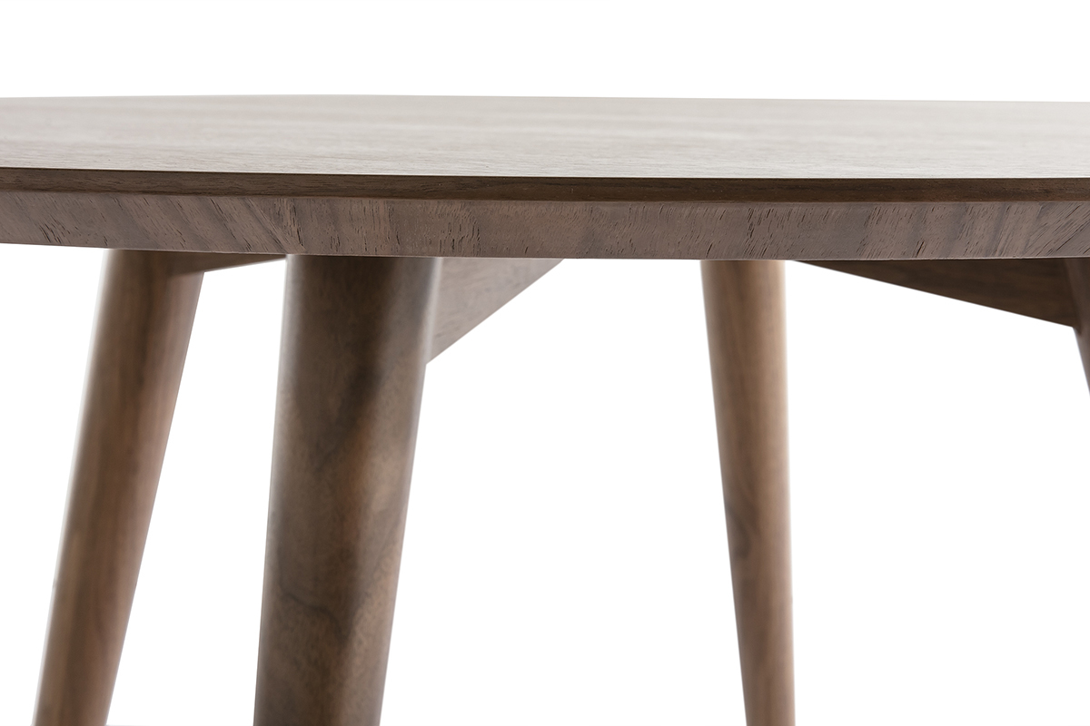 Table � manger design ronde noyer D120 cm LIVIA