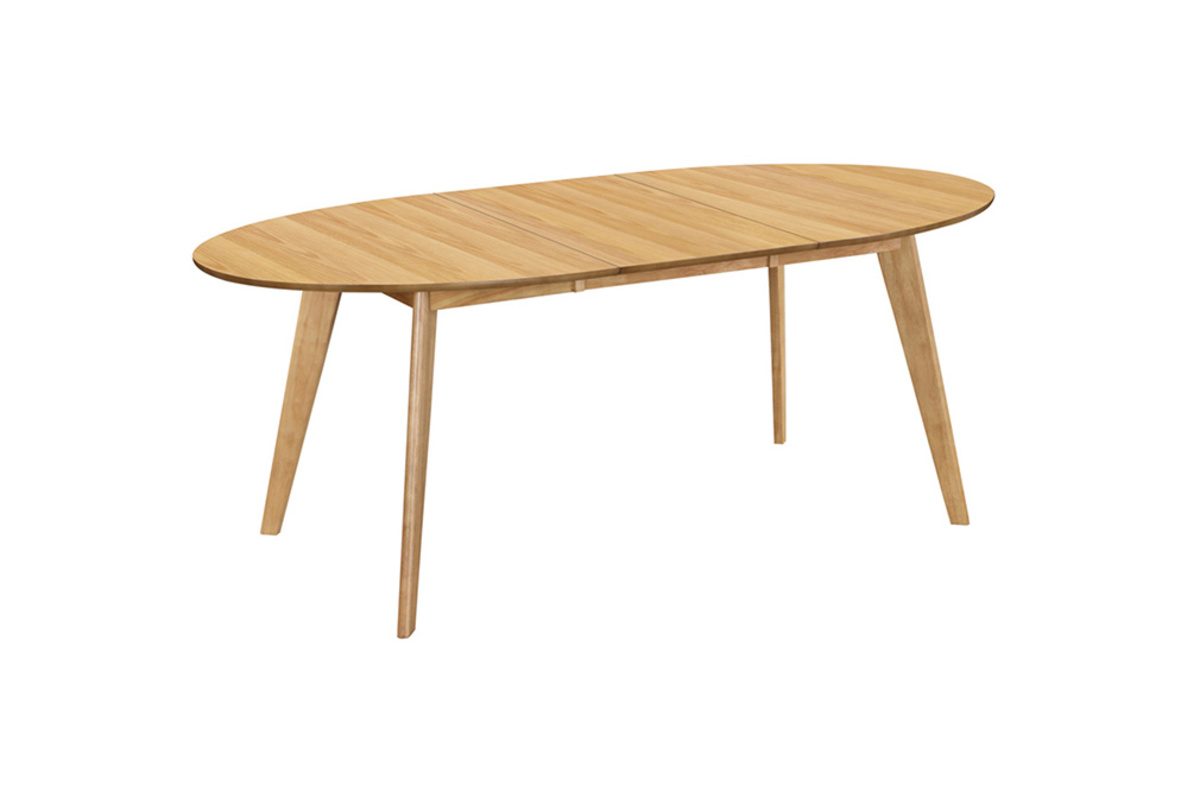 Table � manger extensible ovale en bois clair L150-200 cm MARIK