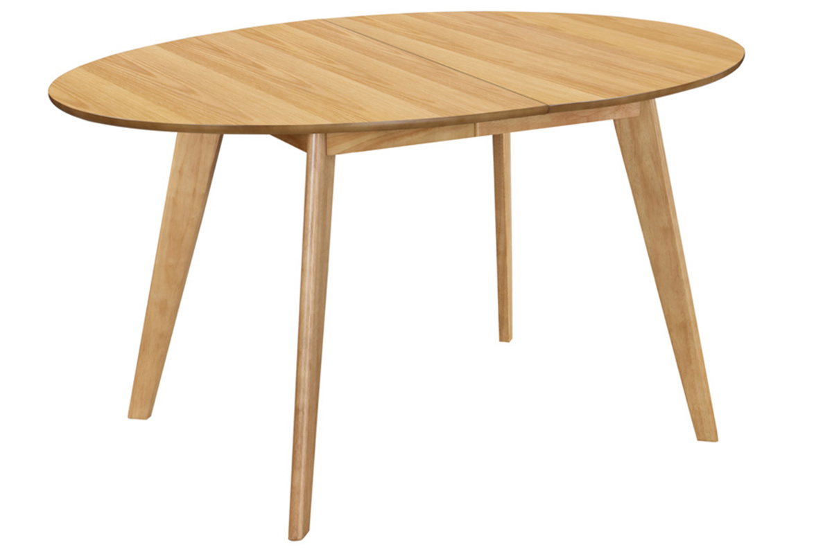 Table � manger extensible ovale en bois clair L150-200 cm MARIK