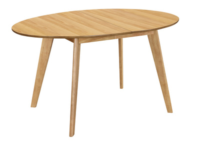 Table &agrave; manger extensible ovale en bois clair L150-200 cm MARIK