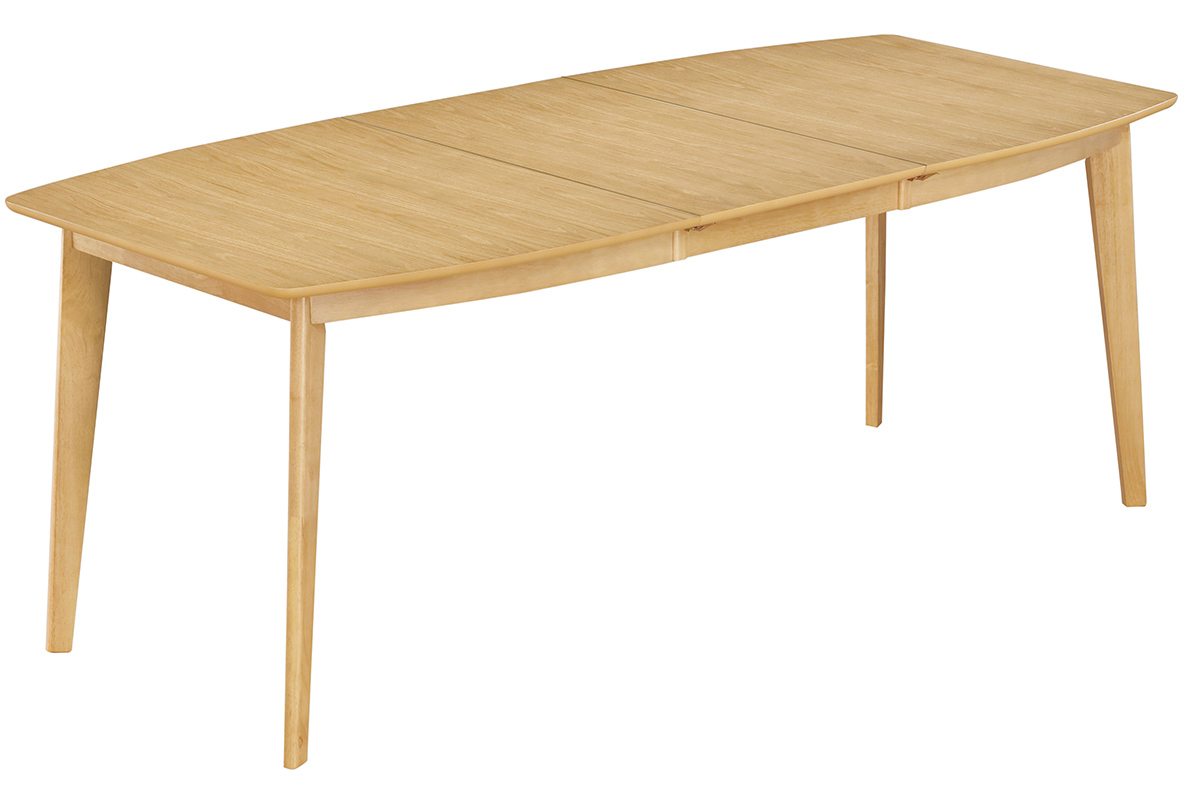 Table � manger extensible scandinave en bois clair L150-200 LEENA