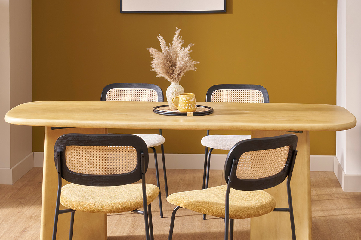 Table � manger rectangulaire en bois manguier massif L180 cm SOTA