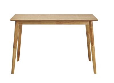 Table &agrave; manger scandinave finition fr&ecirc;ne L120 cm ELION