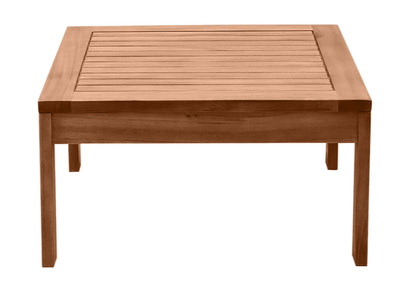 Table basse de jardin carr&eacute; en bois massif L60 cm SALVADOR