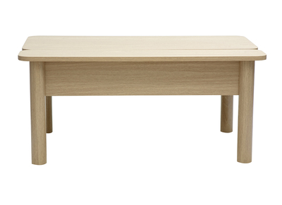 Table basse relevable finition bois ch&ecirc;ne L100 cm BOLSO