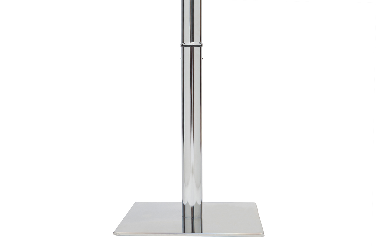 Table de bar design carr�e blanche L60 cm JACK