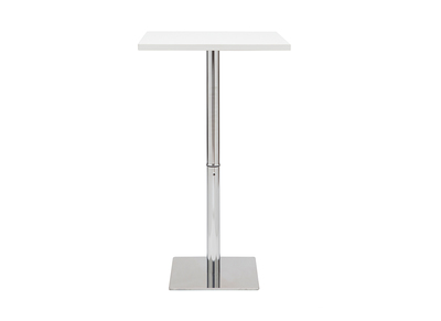 Table de bar design carr&eacute;e blanche L60 cm JACK