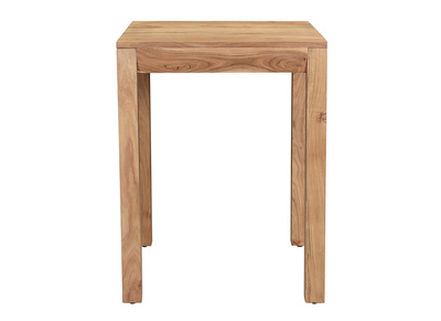Table de bar haute extensible carr&eacute;e en bois massif L80-135 cm BALTO