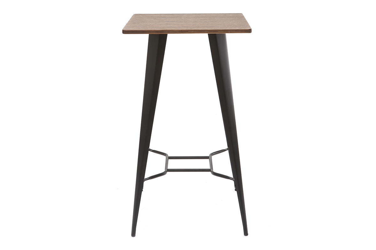 Table de bar m�tal noir L60 cm HOCKER