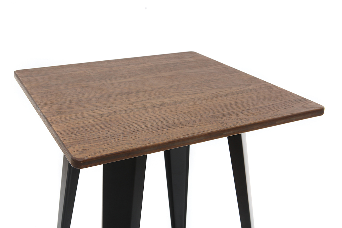 Table de bar m�tal noir L60 cm HOCKER