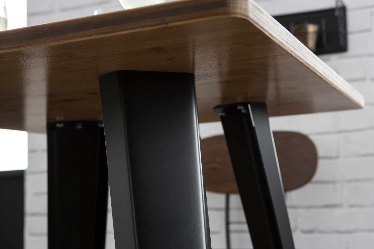 Table de bar m�tal noir L60 cm HOCKER