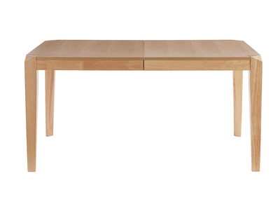 Table extensible rallonges int&eacute;gr&eacute;es rectangulaire en bois clair L150-180 cm BOLLY