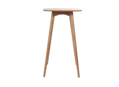 Table haute carr&eacute;e fr&ecirc;ne scandinave L60 cm BALTIK