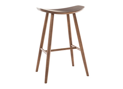 Tabouret de bar design noyer H72 cm DEMORY