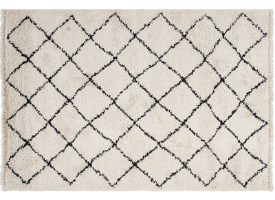 Tapis berbere &eacute;cru 160 x 230 cm ZELIA