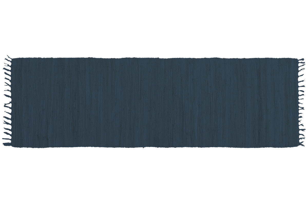 Tapis de couloir bleu fonc� 60 x 200 cm AUBAGNE