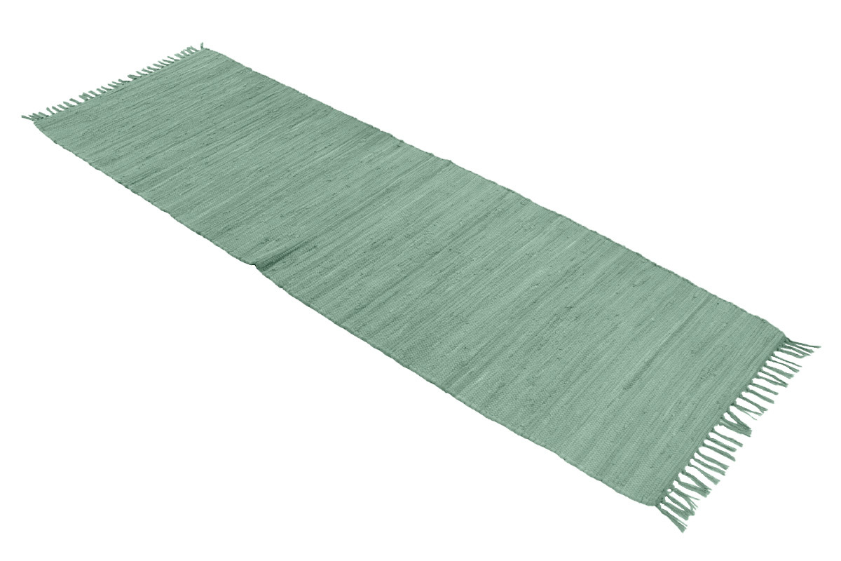 Tapis de couloir vert c�ladon 60 x 200 cm AUBAGNE