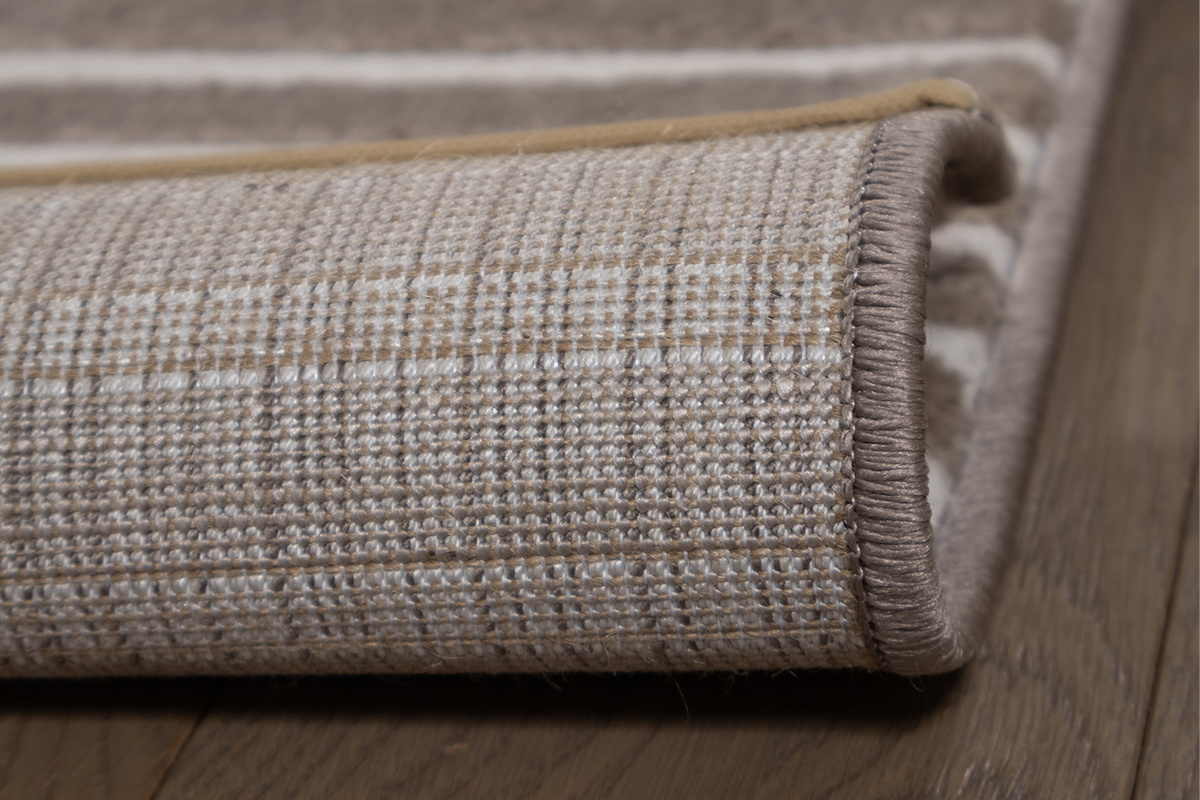 Focus tapis graphique rectangulaire taupe 160 x 230 cm MAGNUS