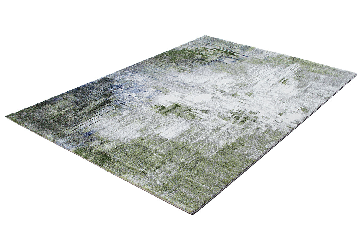 Tapis rectangulaire PRIMO 160 x 230 cm, motif abstrait en perspective, arri�re-plan en d�grad�.